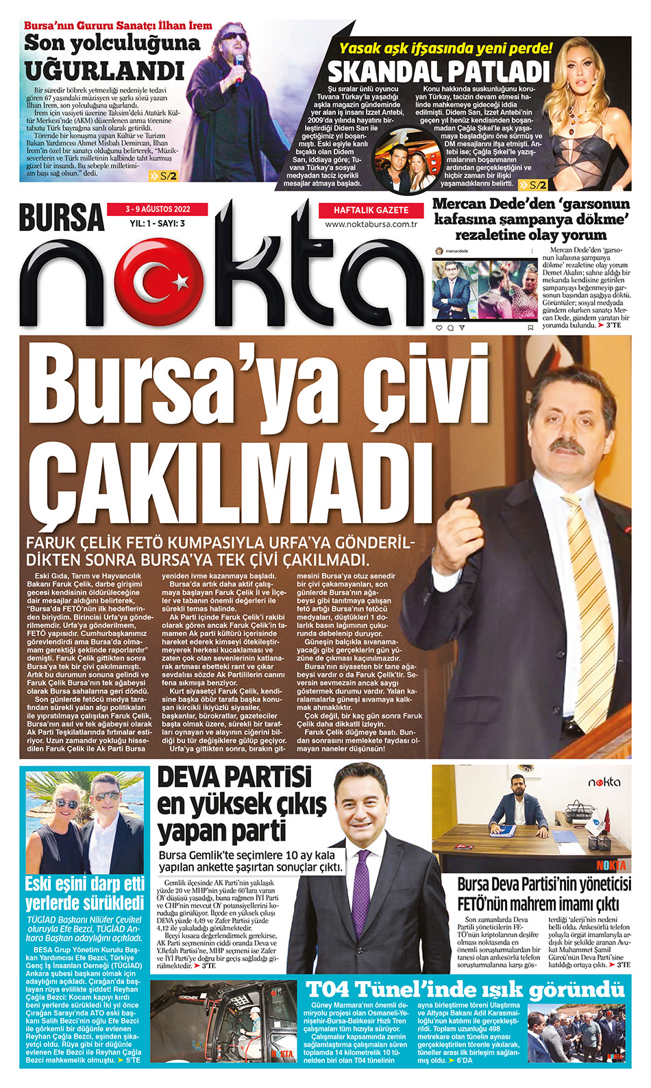 Nokta Bursa Gazetesi 3-9 Ağustos