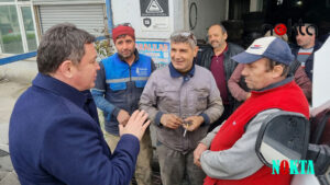 Bursa Osmangazi'de Erkan Aydın’dan kentsel dönüşüm mağduru oto tamircilerine destek