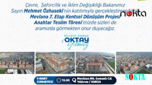 Bursa Yıldırım'da Mevlana 7. Etap Kentsel Dönüşüm Projesi'nin anahtar teslim töreni