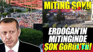 Erdoğan'a miting şoku, İstanbul mitinginde umduğunu bulamadı!