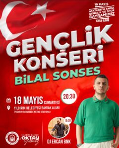 Bursa Yıldırım’da 19 Mayıs’a Özel Gençlik Konseri