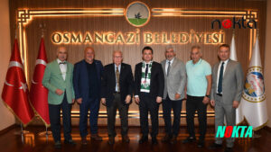 Bursaspor yönetiminden Başkan Erkan Aydın’a ziyaret